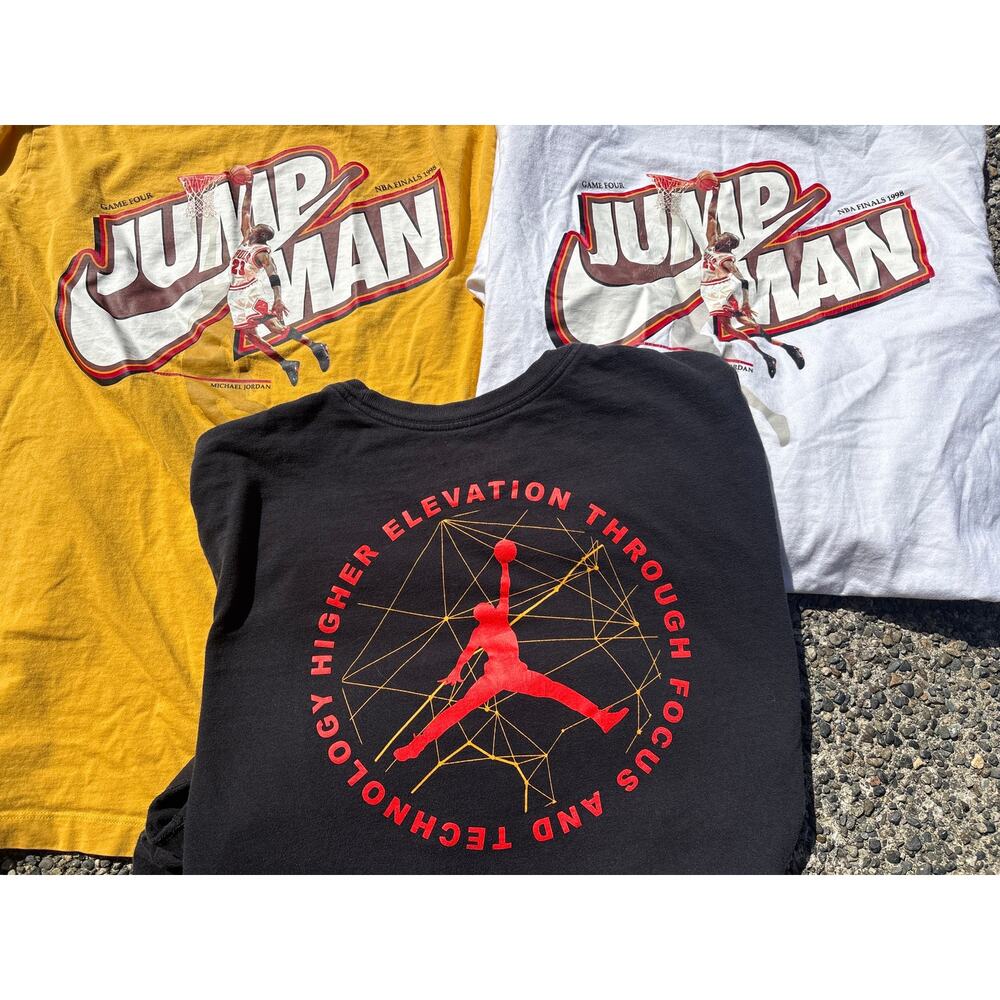 Air Jordan Jumpman Large Long Sleeve shirt bundle (3)nba finals 1998  21x28 - Picture 7 of 7